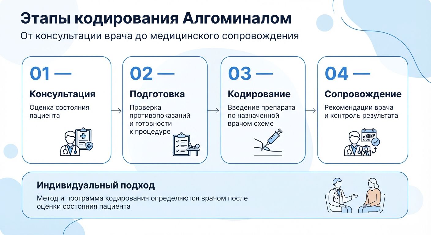 Кодирование препаратом «Алгоминал» в Нефтеюганске инфографика